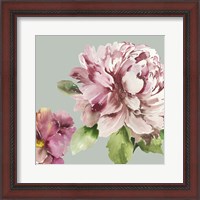 Framed 'Pink Peony I' border=