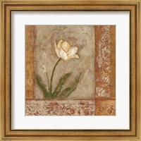 Framed 'Morning Floral I' border=