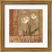 Framed 'Morning Floral II' border=