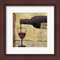 Framed 'Red Wine Pour' border=