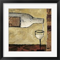 Framed 'White Wine Pour' border=