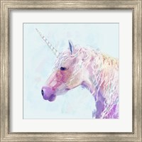 Framed 'Mystic Unicorn II' border=