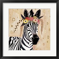Klimt Zebra I Framed Print