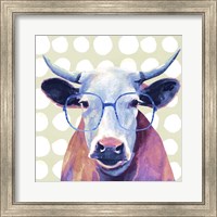 Framed Bespectacled Bovine II