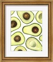 Framed 'Avocado Arrangement I' border=