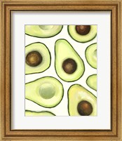 Framed 'Avocado Arrangement II' border=