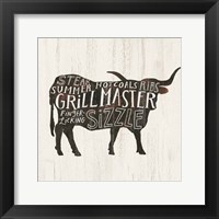 Framed 'Farmhouse BBQ I' border=