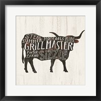 Framed 'Farmhouse BBQ I' border=