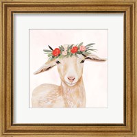 Framed 'Garden Goat I' border=