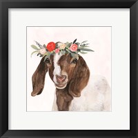 Framed 'Garden Goat II' border=