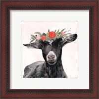 Framed 'Garden Goat III' border=