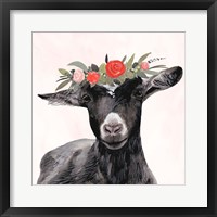 Framed 'Garden Goat III' border=