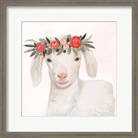 Framed 'Garden Goat IV' border=