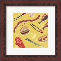 Framed 'Throw it on the Grill III' border=