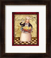 Framed 'Chefs Bon Appetit III' border=