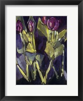 Violet Spring Flowers I Framed Print