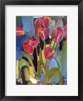 Painterly Tulips II Framed Print