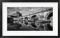 Framed St Angelo Rome Black/White