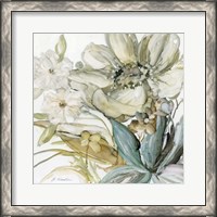 Framed 'Seaglass Garden II' border=