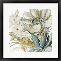 Framed 'Seaglass Garden II' border=