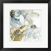 Framed 'Seaglass Garden III' border=