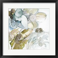 Framed 'Seaglass Garden III' border=