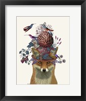 Framed Fox Birdkeeper with Artichoke