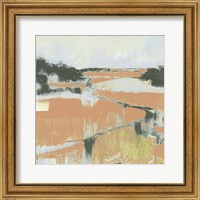 Framed 'Coral Fields I' border=