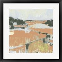 Framed 'Coral Fields I' border=