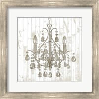 Framed 'Shiplap Chandelier I' border=