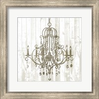 Framed 'Shiplap Chandelier II' border=