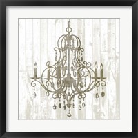 Framed 'Shiplap Chandelier II' border=