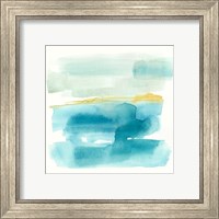 Framed 'Liquid Horizon I' border=