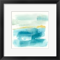 Framed 'Liquid Horizon I' border=