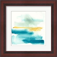 Framed 'Liquid Horizon II' border=