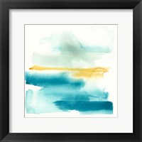 Framed 'Liquid Horizon II' border=