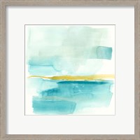 Framed 'Liquid Horizon III' border=