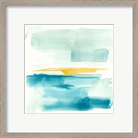 Framed 'Liquid Horizon IV' border=