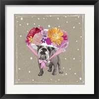 Framed 'Fancypants Wacky Dogs IV' border=