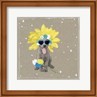 Framed 'Fancypants Wacky Dogs VI' border=