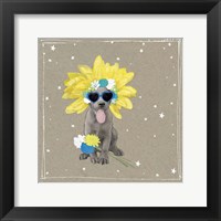 Framed 'Fancypants Wacky Dogs VI' border=