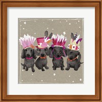 Framed 'Fancypants Wacky Dogs VII' border=