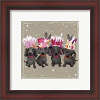 Framed 'Fancypants Wacky Dogs VII' border=