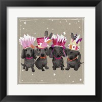 Framed 'Fancypants Wacky Dogs VII' border=