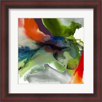 Framed 'Vibrant Terrain II' border=