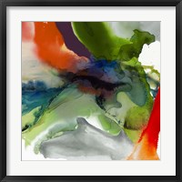 Framed 'Vibrant Terrain II' border=