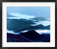 Framed Misty Mountains XIV