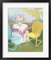 Garden Conversation II Framed Print