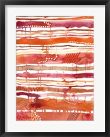 Framed Tangerine Stripes II