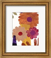 Framed 'Fiesta Floral I' border=